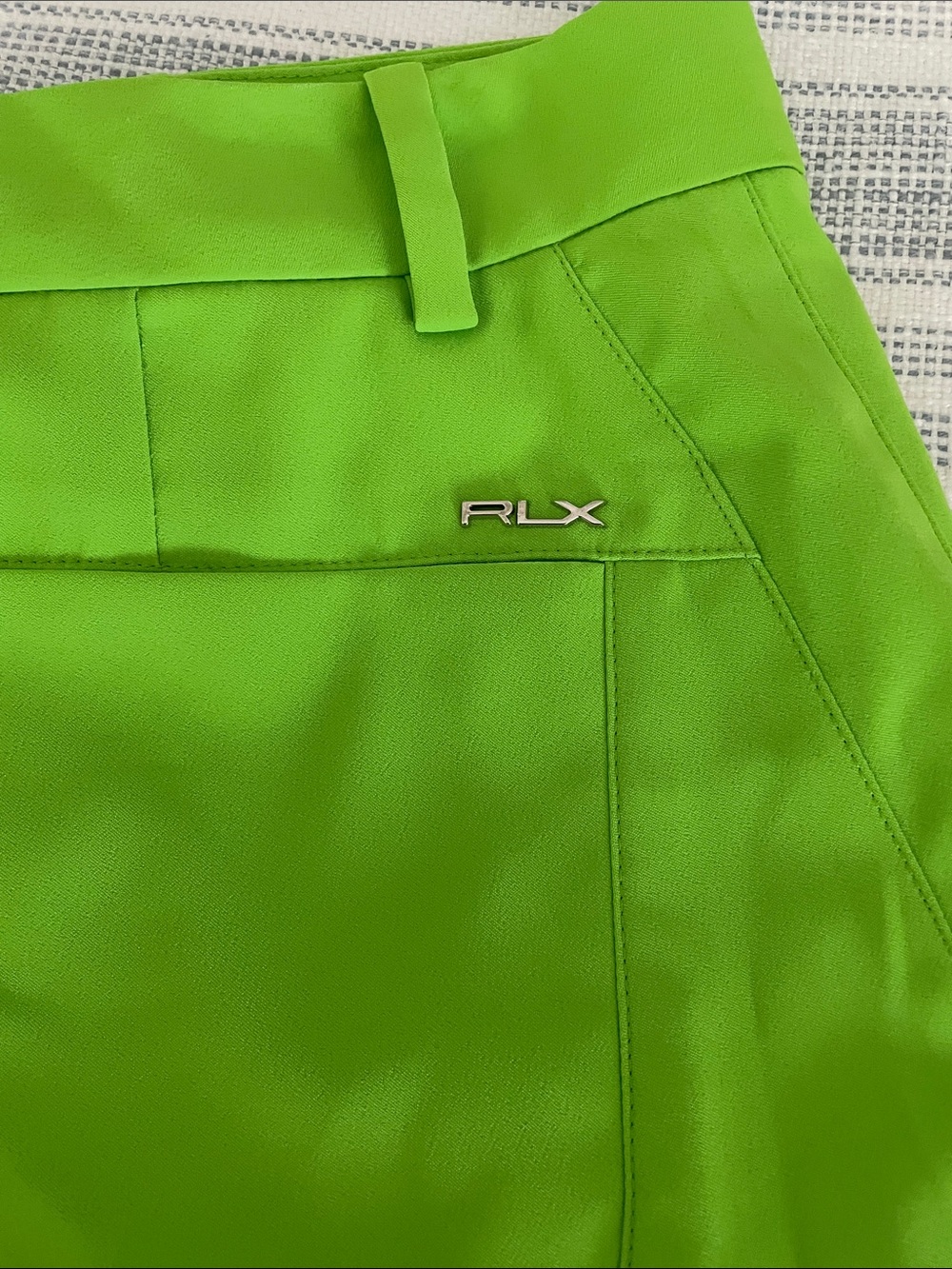 Ralph Lauren Neon Lime Green Women’s Golf Shorts - Picture 4 of 5